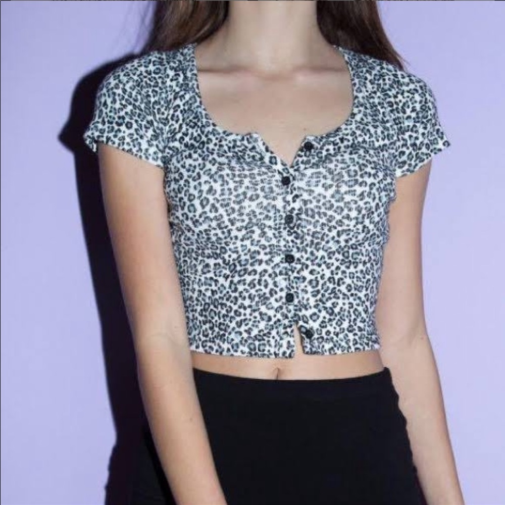 Vintage brandy Melville cheetah print top